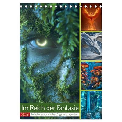 Im Reich der Fantasie (Tischkalender 2026 DIN A5 hoch), CALVENDO Monatskalender