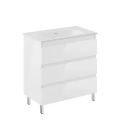 Cosmic Bbest 3-Schubladen-Unterschrank mit Beinen mit Porzellan-Waschtisch, Wjb010p3815229 WJB010P3815229