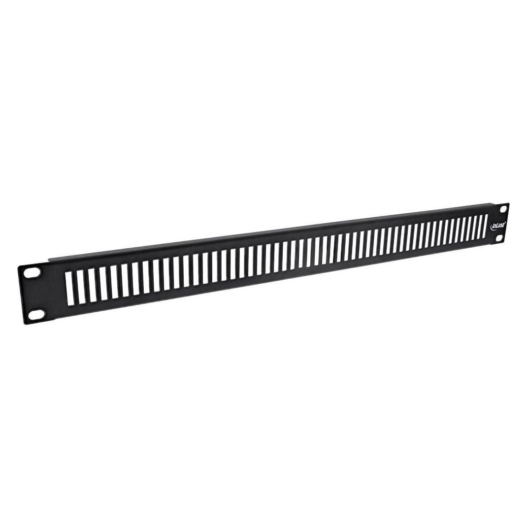 InLine 48,30cm (19") Blindplatte perforiert, 1HE, RAL 9005 schwarz (19111F)