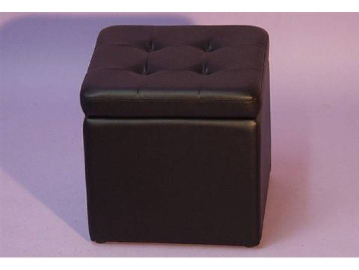 Sitzwürfel INOSIGN, schwarz, B:40cm H:40cm T:41cm, Hocker, Sitzwürfel