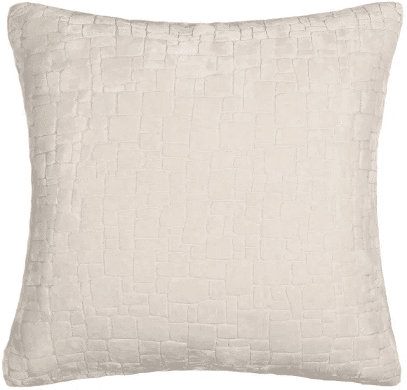 Rhea Cream Geometric Feather Filled Cushion - 43x43cm