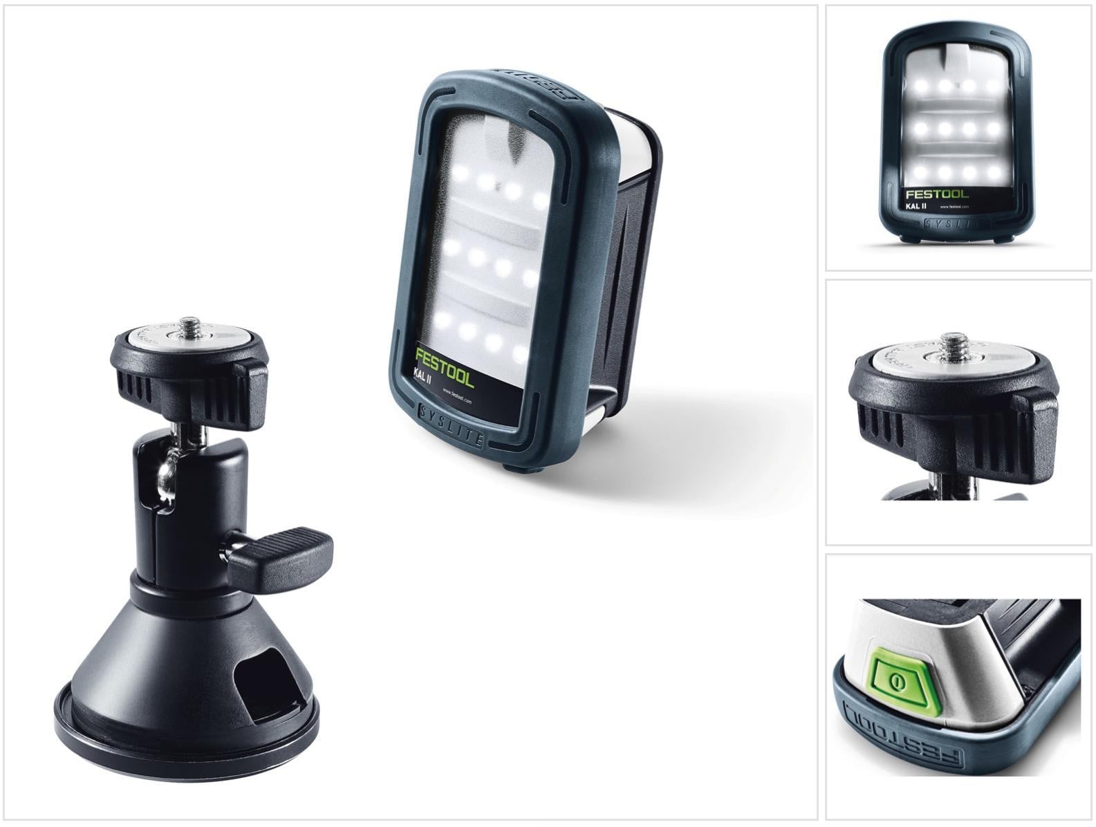 Festool Set met SYSLITE KAL II LED-werklamp en magnetische kogelkop MA KAL