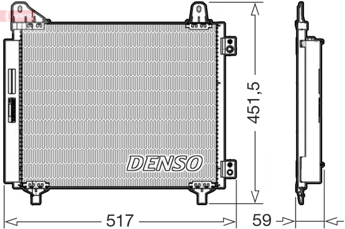 Condenseur, climatisation DENSO DCN21035
