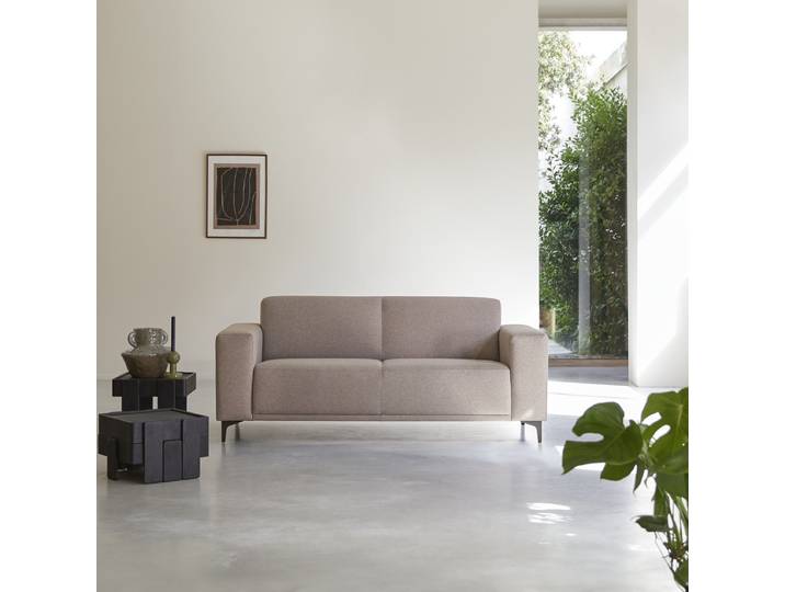 2,5-Sitzer-Sofa Lars mit taupegrauem Stoffbezug - Grau
