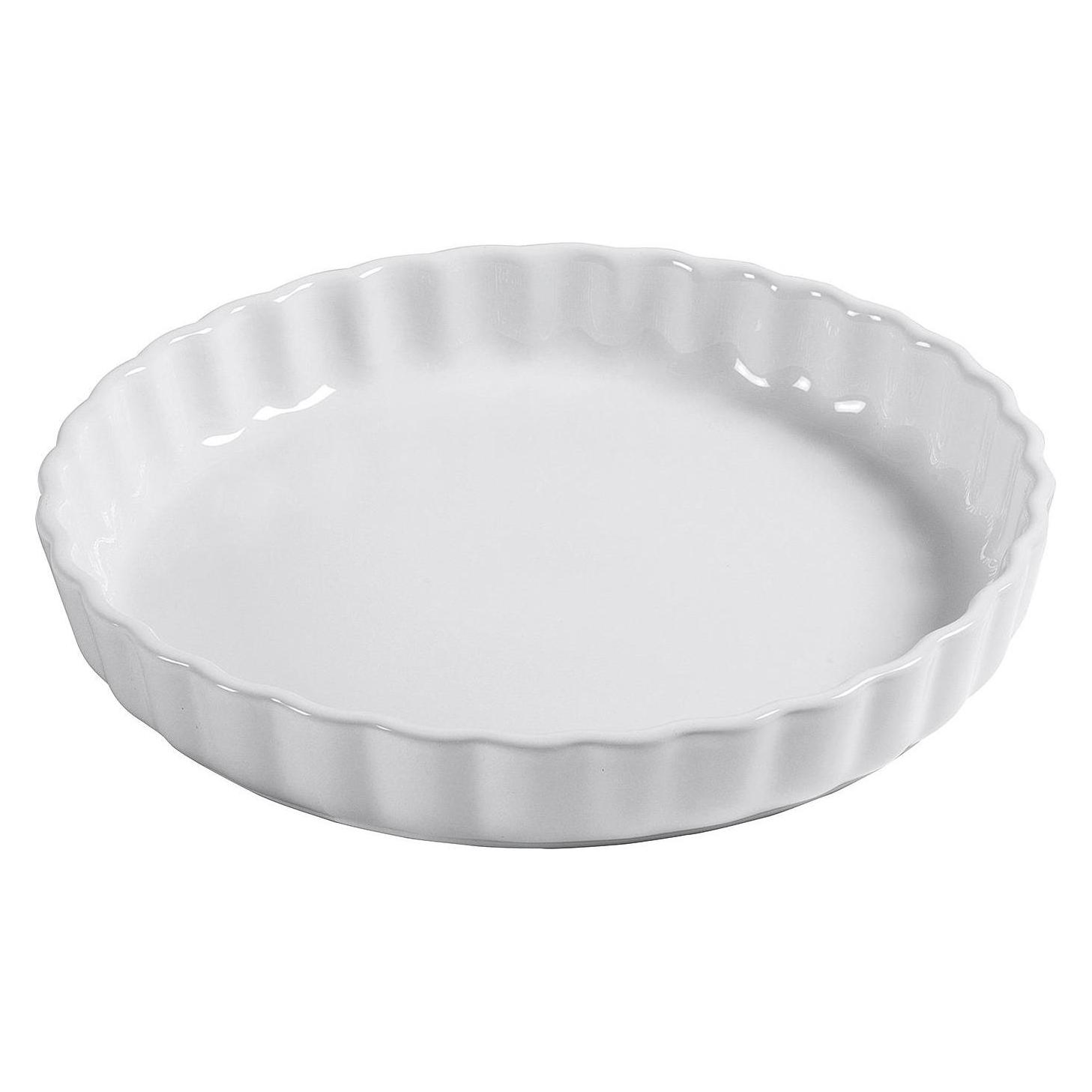 Vista alegre Tortenform rund Steingut 3cm Ø12,5cm weiss (12.50 cm) (VISTA ALEGRE) Mindestbestellmenge: 12 Stück