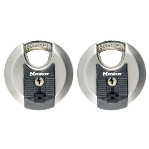 Master Lock Vorhängeschloss 2-Disk aus Edelstahl (70mm) M40E