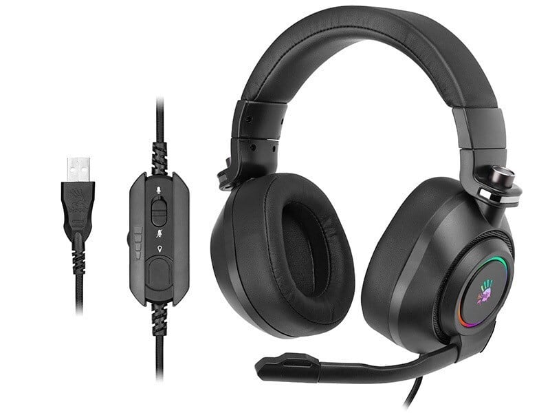 BLOODY G580 bekabelde gaming hoofdtelefoon - zwart