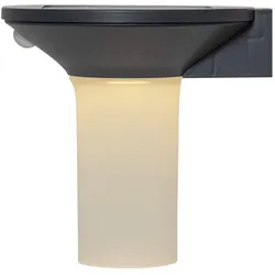 Star Trading, Gartenbeleuchtung, Wandleuchte Solar Valta, Grau (400 lm, IP44)