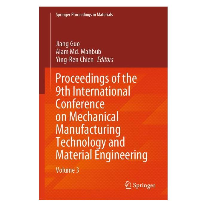 Springer Proceedings of the 9th International Conference on Mechanical Manufacturing Tech (Englisch, Hardcover) (71879081)