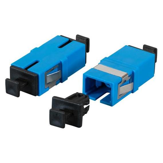 EFB Elektronik Kunststoffkupplung SC Simplex blau SM ohne Flansch, Keramikhülse (Netzwerk Kupplung) (53511.1)