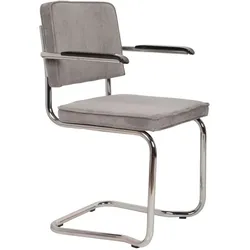 Zuiver Freischwinger Ridge Rib Klink Stoff Light Grey
