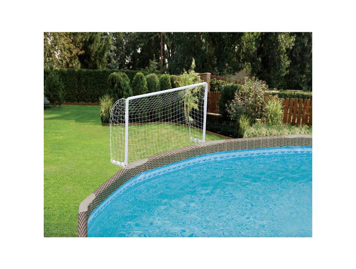 Wasser-Ball-Set MIT Tor, Weiß, Kunststoff, 20x95x110 cm, Freizeit & Co, Pools & Wasserspaß, Wasserspaß