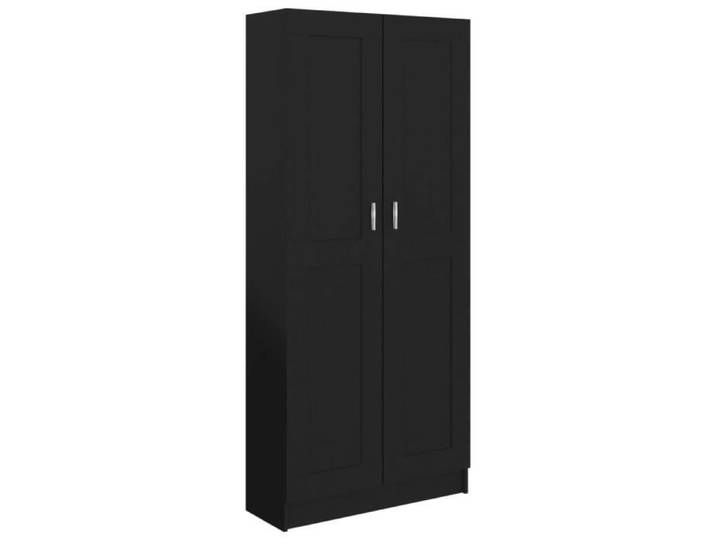 Viesurchoix Bibliothèque Noir 82 5x30 5x185 5 cm Aggloméré 117197