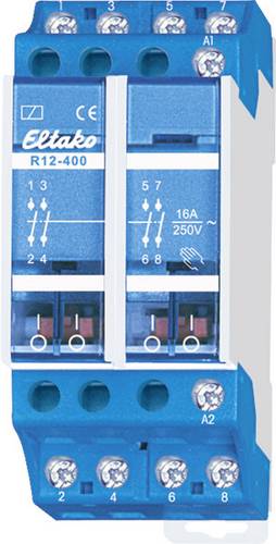 Eltako R12-400-230V Schaltrelais Nennspannung: 230V Schaltstrom (max.): 16A 4 Schließer 1St.