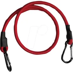 BIKE 12008 - Bike - Gepäckspanner mit Karabiner, 10mm, 80cm
