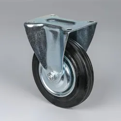 Transportrad, 160 mm, schwarzer Gummi
