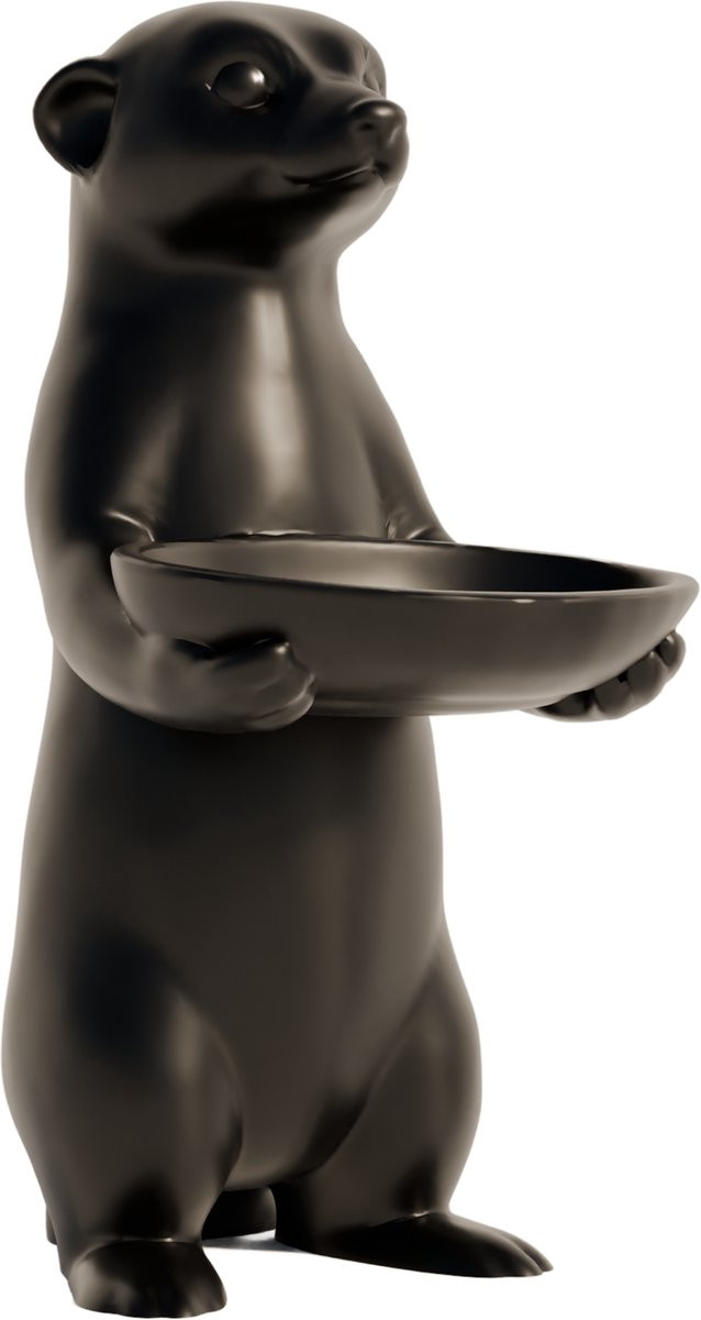 Fiastra Meerkat sleutelhouder - sleutel organizer - zwart