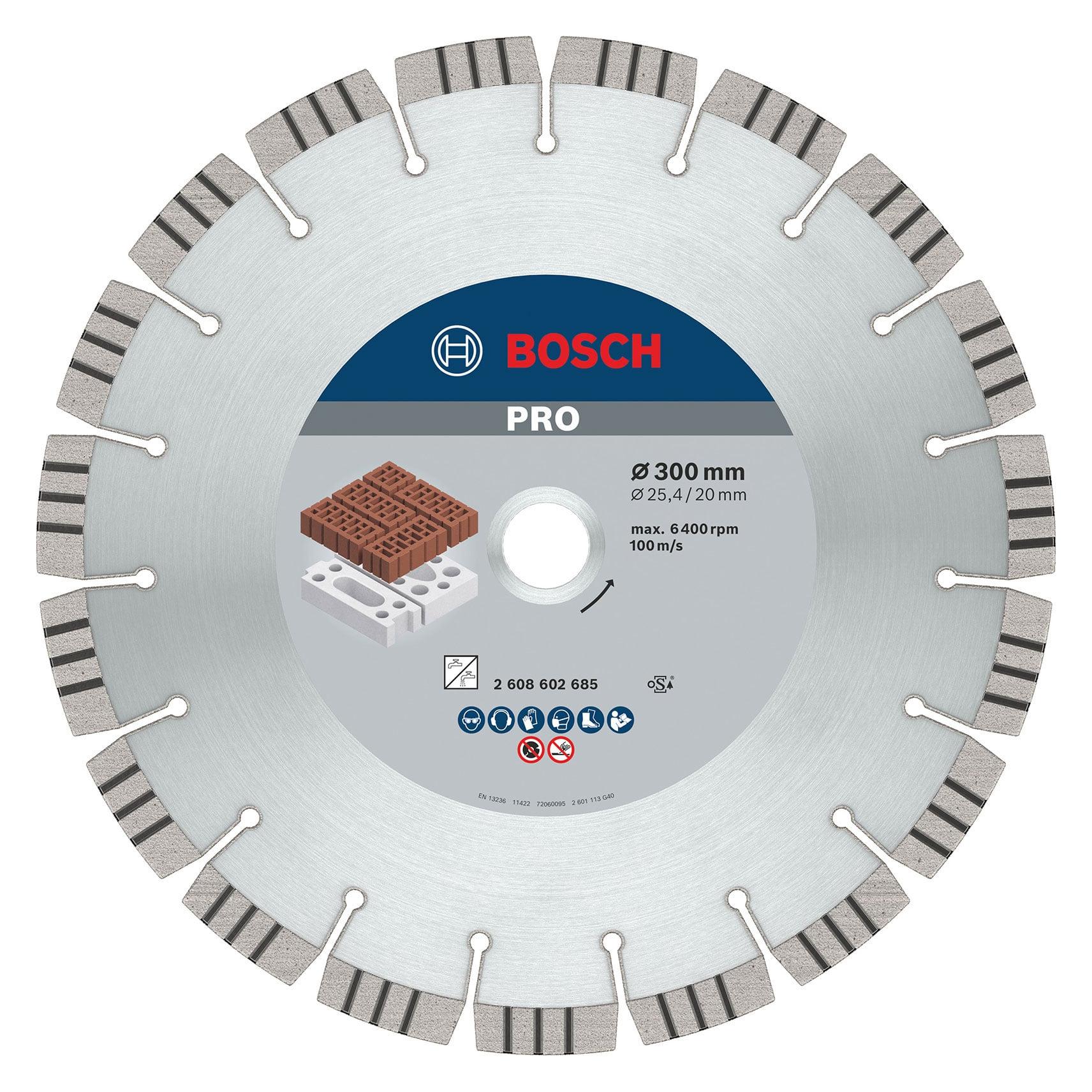 Bosch Professional Zubehör PRO Abrasive Diamanttrennscheibe, 300 x 20/25,4 mm (2608602685)