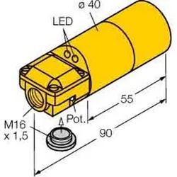 Turck Sensor BC20-K40SR-VP4X2