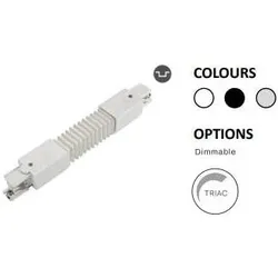 Powergear, Beleuchtung Zubehör, 3PH Verbinder Flexibel Weiss
