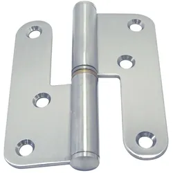 Türscharnier, 2-tlg., A2, 82x98mm, Links