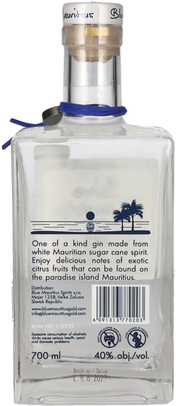 Blue Mauritius Spirits Blue Mauritius Gin 40% Vol. 0,7l