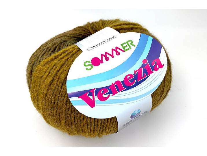 Sommer Schalgarn Venezia 168 Farbe Senf 150 g
