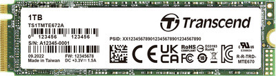 Transcend Interne PCIe SSD TS1TMTE672A-VS1