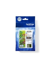 Brother Black Cyan Magenta and Yellow Ink Cartridges Multipack Each cartridge prints up to Tintenpatrone Schwarz (LC422XLVALDR)