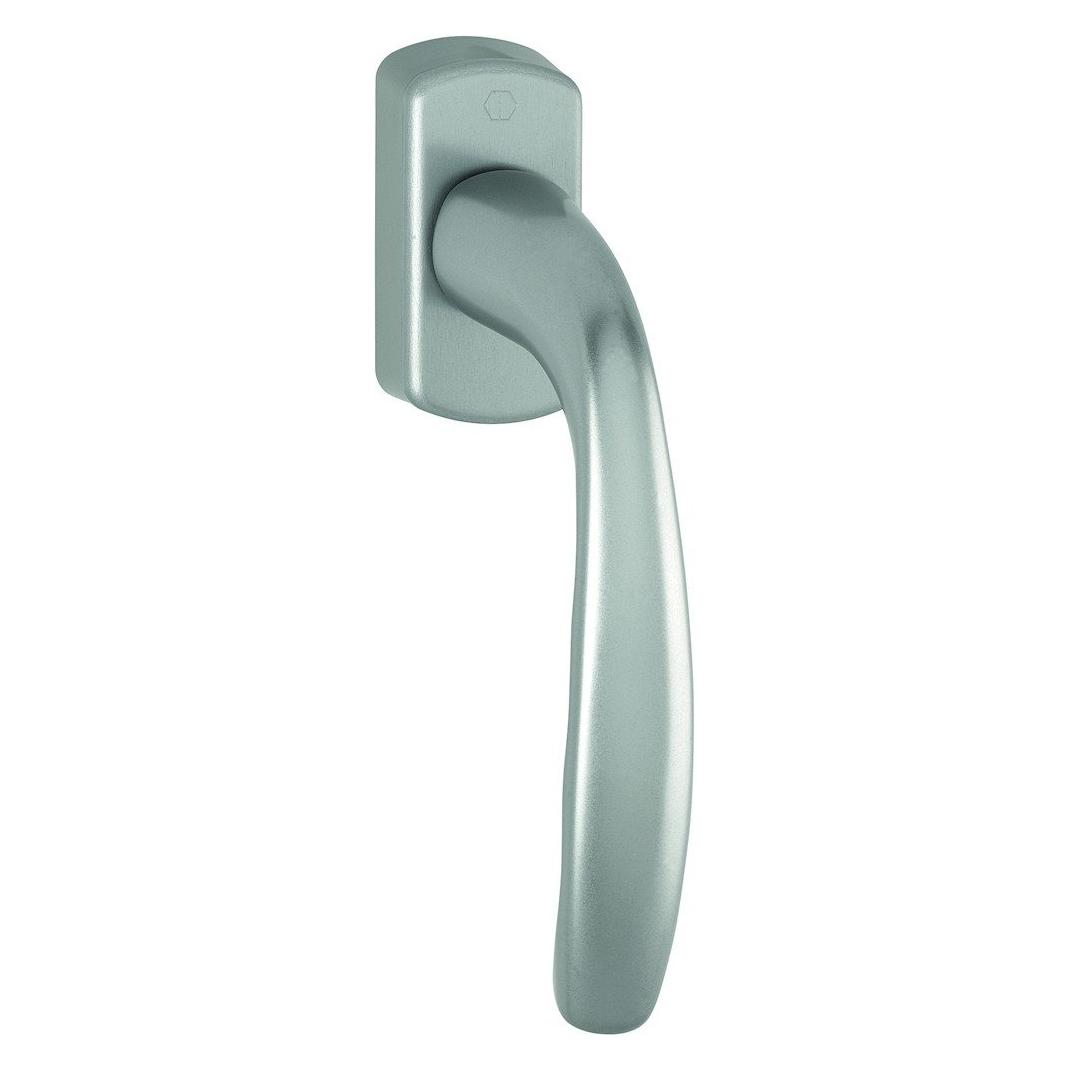 Hoppe Fenstergriff New York 0810/U10 Quadratisches Maß 7mm Pin 35mm prot. F9 Aluminium Stahl Dreh/Kipp (Türgriff) (3285371)