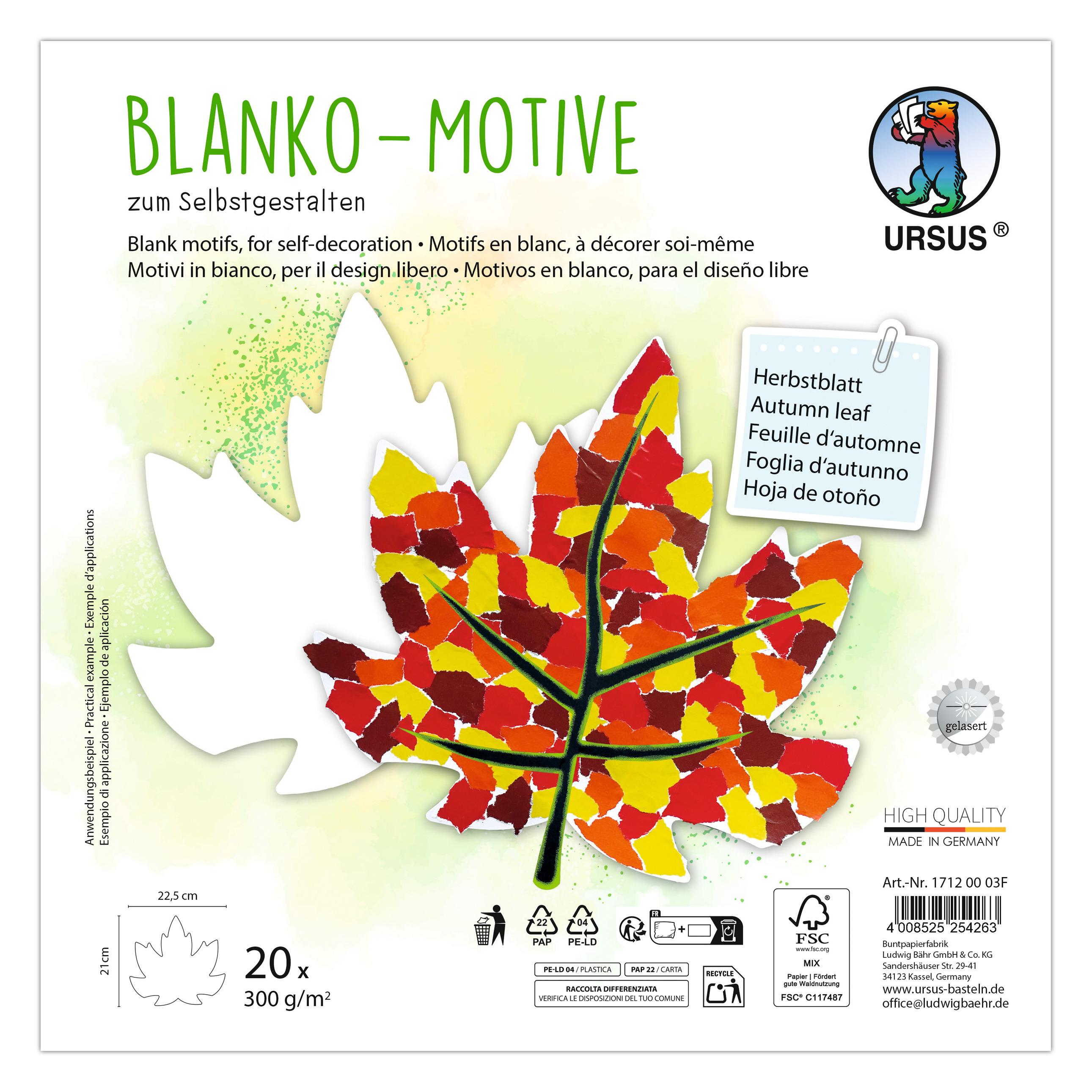Ursus Blanko Fotokarton-Motive (230 g/m²) (17120003F)