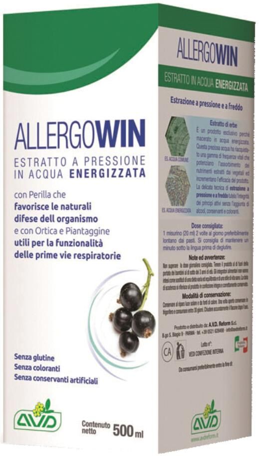 A.V.D. REFORM Srl Allergo-Win Integratore Alimentare 500 ml - Difesa Naturale contro le Allergie