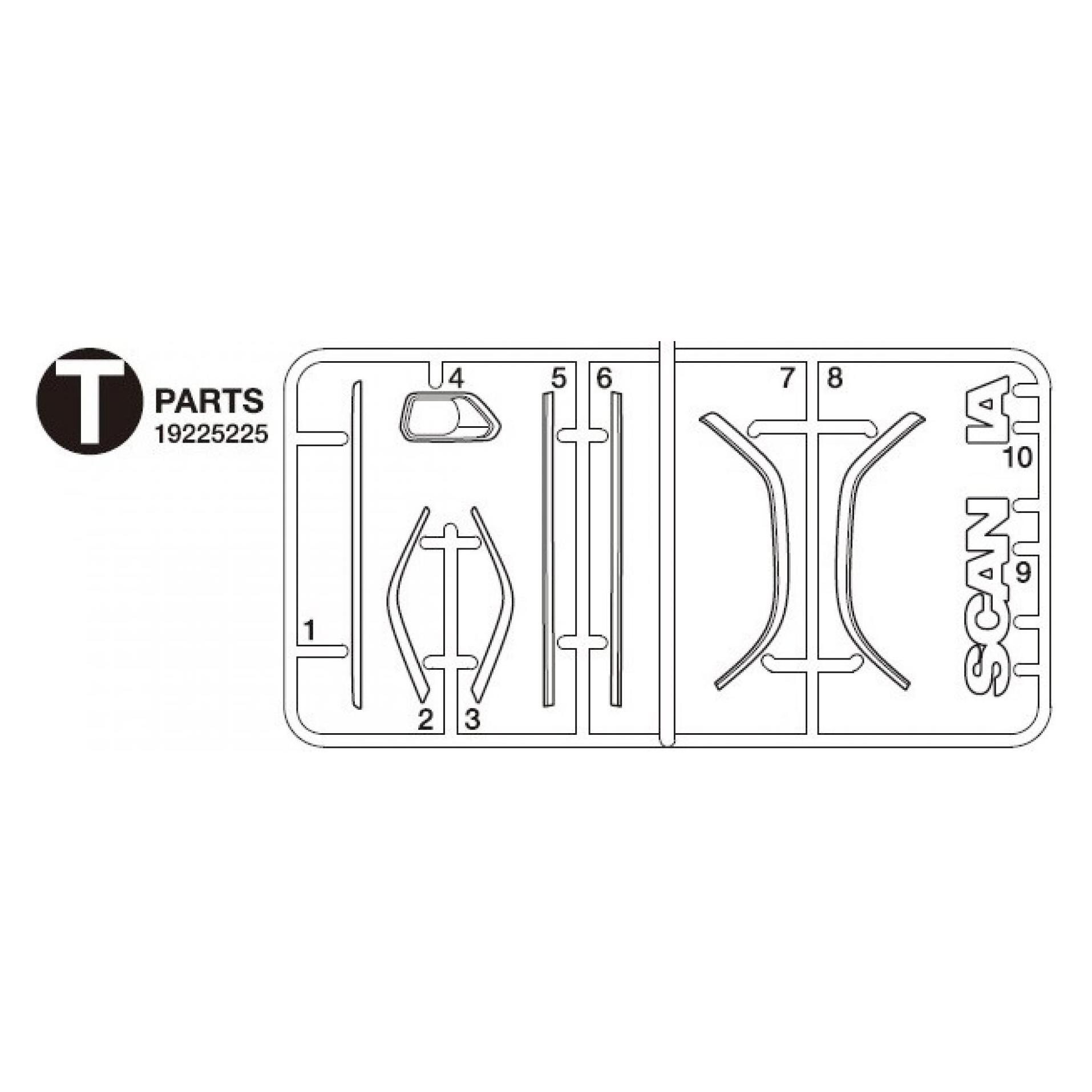 Tamiya T-Teile Zierleisten Scania S770 56368 (319225225)