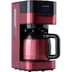 Klarstein Kaffeemaschine Arabica 800W EasyTouch Control silber/schwarz Rot