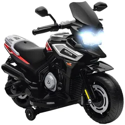 AIYAPLAY Elektro Motorrad Kinder 6V Elektromotorrad mit 2 Hilfsrädern