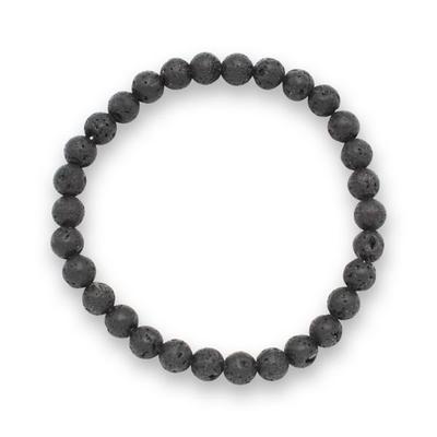 Lavastein Edelsteinarmband 6mm, J749-34