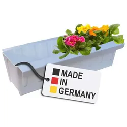 BURI Europaletten Blumenkasten Weiß Pflanzkasten zum An- & Einhängen Blumentopf  Weiß