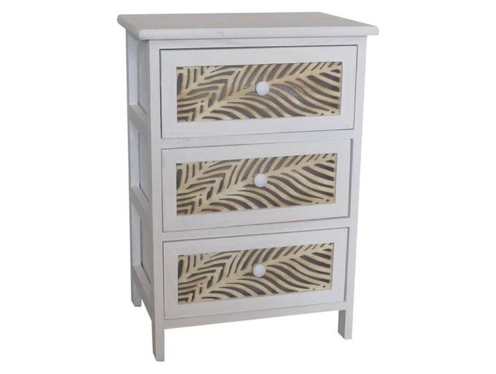 Chiffonnier En Bois Blanc 40x29x58h