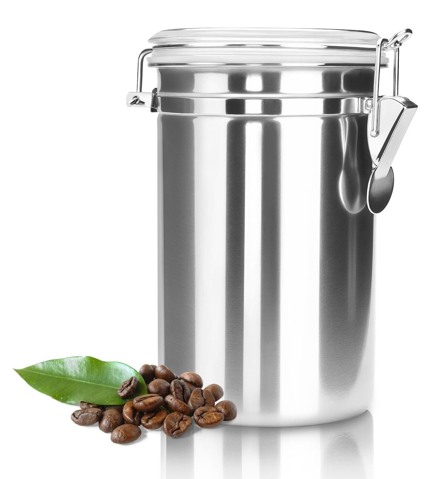 Luchtdichte koffiecan met snap-on lock, 1.16 kg capaciteit