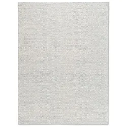 Handwebteppich Lindos 200 x 290 cm Mischgewebe Blau