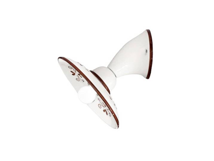 Cremasco Wandlampe BASSANO, dimmbar, braun / rost, für Wohn- / Esszimmer, Keramik, Landhaus / Rustikal, Wandleuchte, Wandlampe Innen