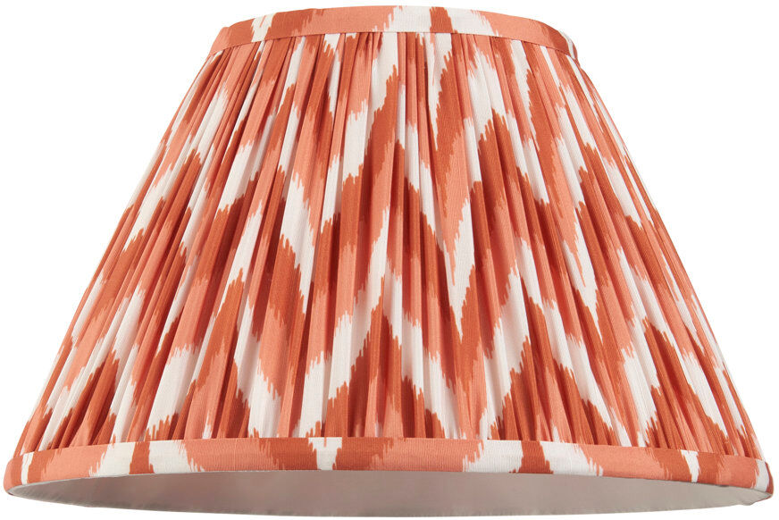 Heritage Hues Zigzag Lamp Shade Orange 18cm H x 14cm W x 30cm D