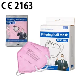 FFP2 Gesichtsmaske Mund Nasen Schutz ROSA Face Mask 10 Stk Packung