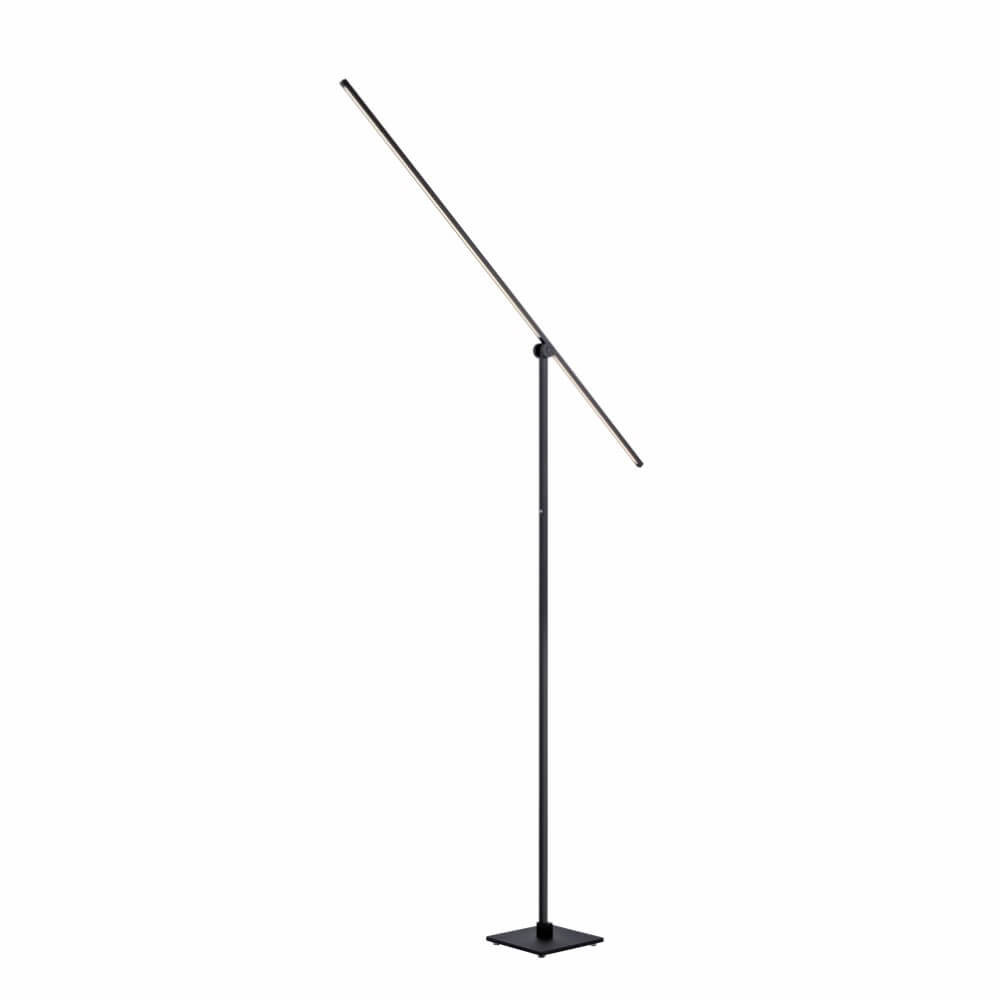 Paul Neuhaus Grafo LED vloerlamp Black Pearl met touchdimmer