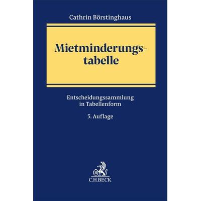 Mietminderungstabelle, Taschenbuch von Cathrin Börstinghaus, C.H. Beck, 978-3-406-77298-6