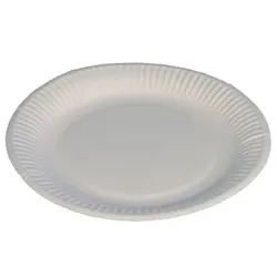 1000 Pappteller Imbissteller Papier rund Ø20cm 245g/m2 weiß Frischfaser