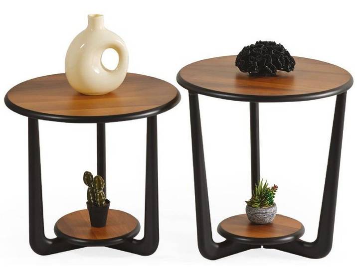 JVmoebel Couchtisch Couchtische Holz Beistelltische Wohnzimmer Braun Modern Neu Stilvoll, Made in Europa