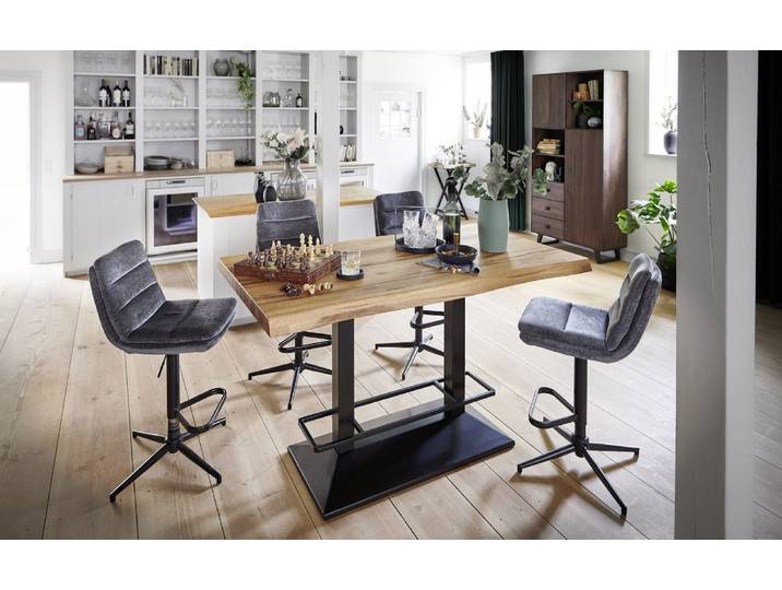 Bartisch in Industrial-Style Eiche massiv Roma Rustikale Eiche