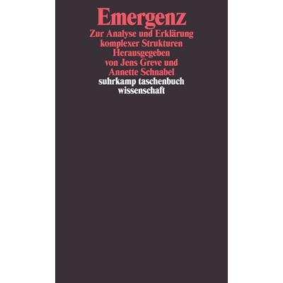 Emergenz, Taschenbuch von Jens Greve,Annette Schnabel, Suhrkamp
