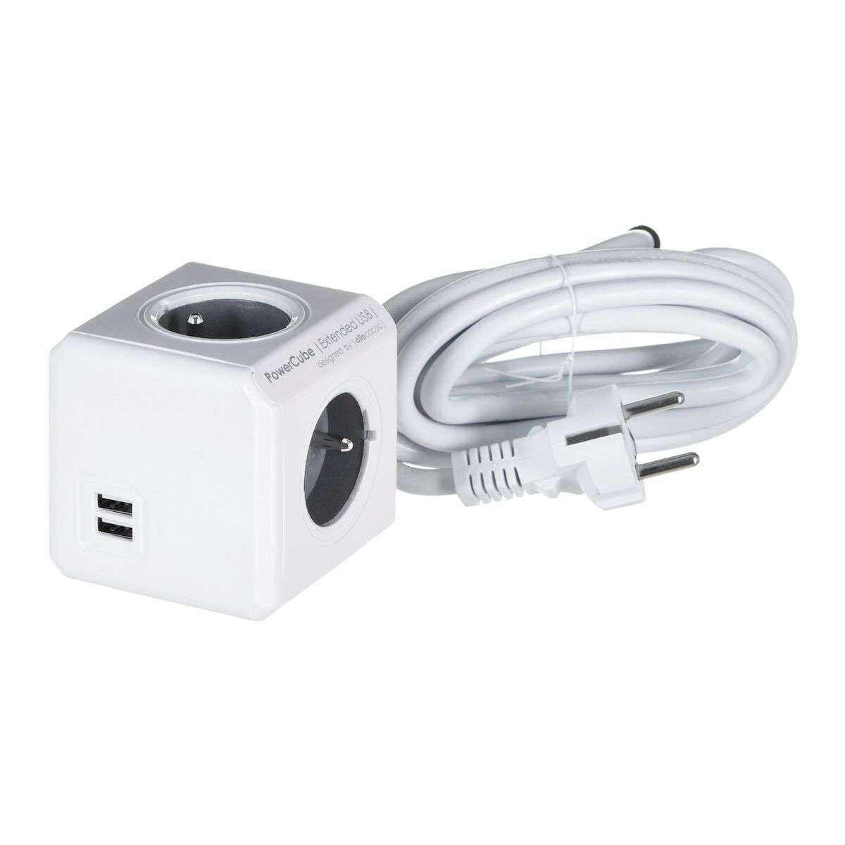 Allocacoc PowerCube Extended USB E(FR) Multiplug met 3 m kabel